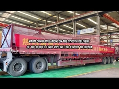 산재 방지 고무 선형 파이프 슬러리 광산 Dn25-Dn2000 배설물 파이프라인