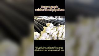 가혹한 산업을 위한 내구성 있는 고무 라이닝 파이프