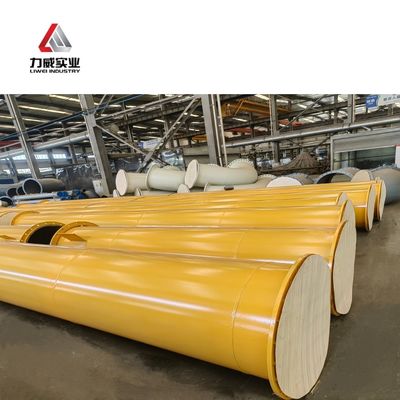 고온 고압 환경용 PE 코팅 고무 배열 파이프