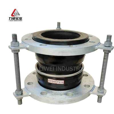 EPDM 바디 재질 플랜지형 엔드로 설계된 이중 구체형 플렉시블 고무 조인트는 유체 수송 시스템에서 밀봉 및 유연성을 보장합니다.