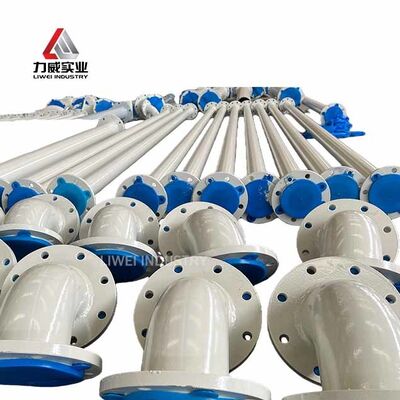 내마모성 및 내식성 고무 파이프 (라이닝 재료 천연 고무, 네오프렌, EPDM, 니트릴 포함) 화학 산업용