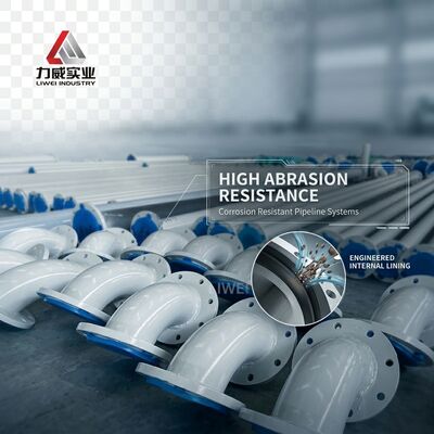 다양한 산업 분야에서 부식 방지 배관 시스템에 이상적인 천연고무 라이닝 고무 코팅 파이프라인