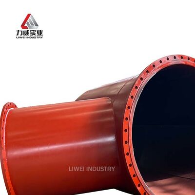 경직 저항 탄소 강철 고무 류 파이프 매듭 없는 ASTM DIN JIS 플랜지 고온 압력 DN25 ~ DN1200