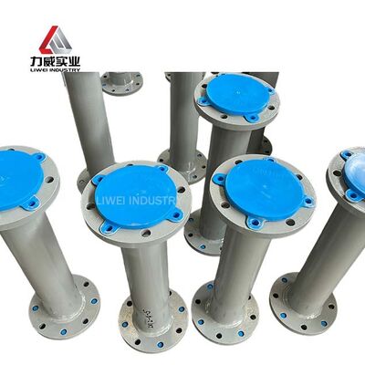 ASTM 표준 플랜지 연결 고무 라이닝 파이프 DN25-DN2000 ANSI 호환 내부식성 산업용