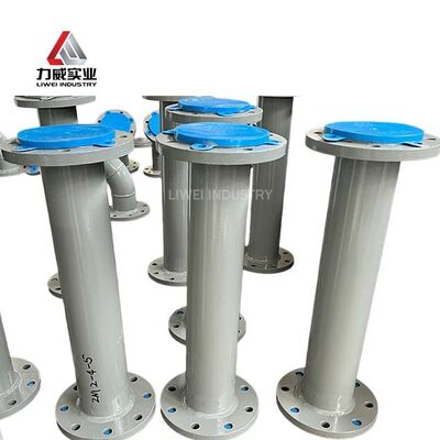 발전소 탈황 배관용 DIN JIS 규격 내화학성 천연 네오프렌 EPDM 고무 라이닝 파이프